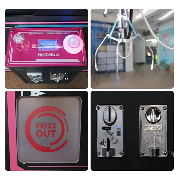 Pink Dream Big Claw Machine