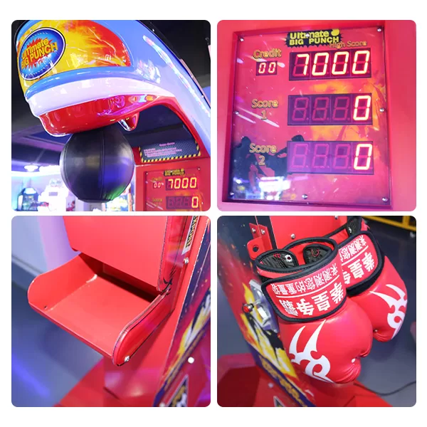 Ultimate Big Punch Boxing Arcade Game with Gloves