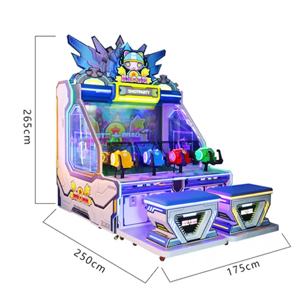75″ Shotparty Shooting Arcade Game