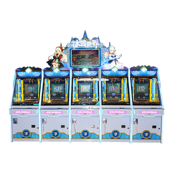 Ice World Coin Pusher Arcade Game