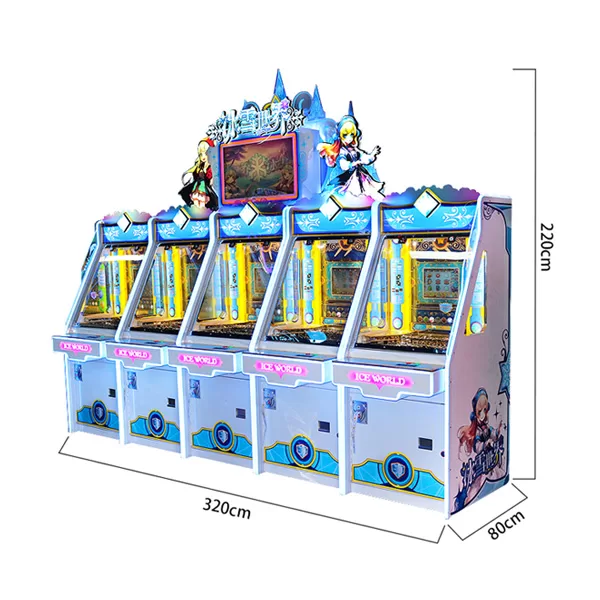 Ice World Coin Pusher Arcade Game