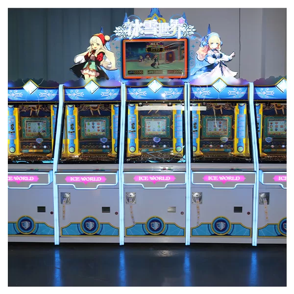 Ice World Coin Pusher Arcade Game