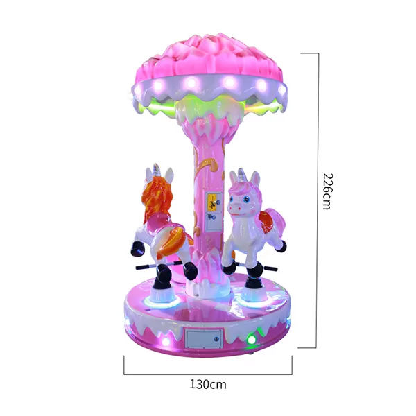 3 Horse Carousel Kiddie Ride